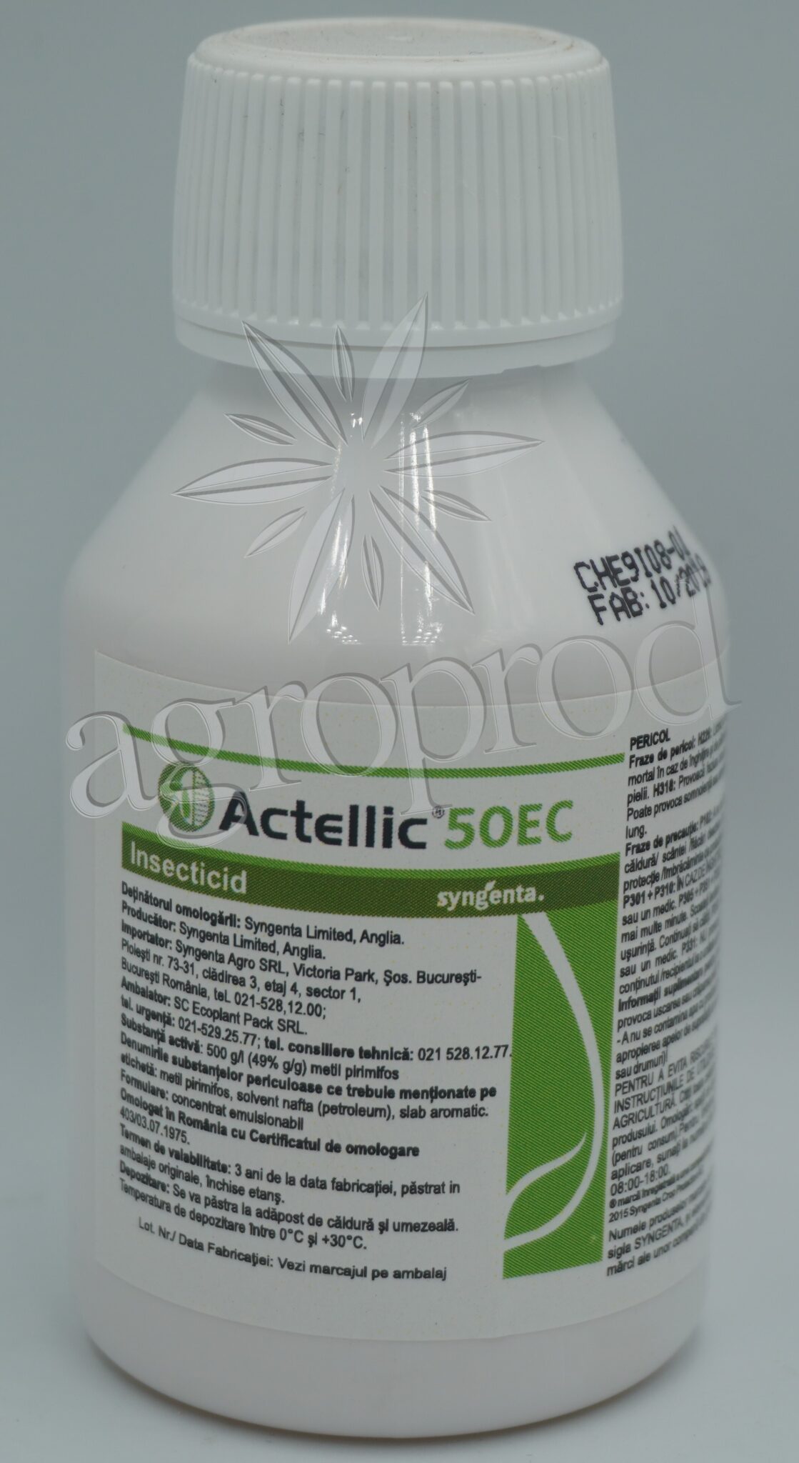 Actellic 50 EC 10ml - Pret Avantajos - Agroprod